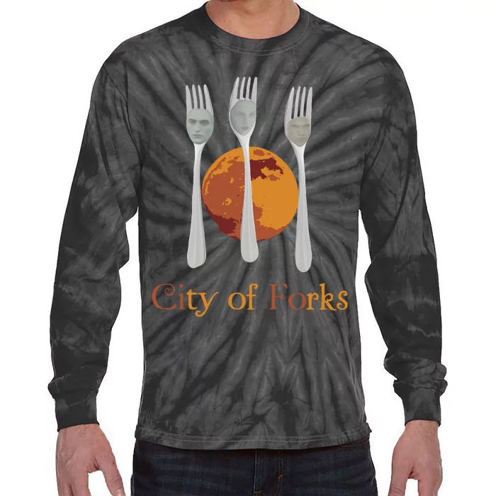 Twilight City Of Forks Tie-Dye Long Sleeve Shirt