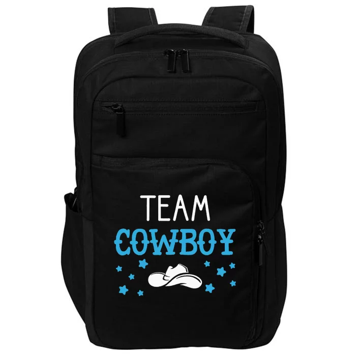 Team Cowboy Or Cowgirl Announcement Baby Shower Impact Tech Backpack