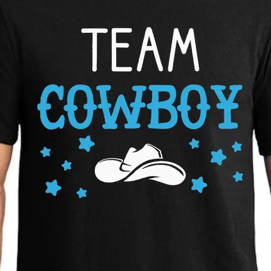 Team Cowboy Or Cowgirl Announcement Baby Shower Pajama Set