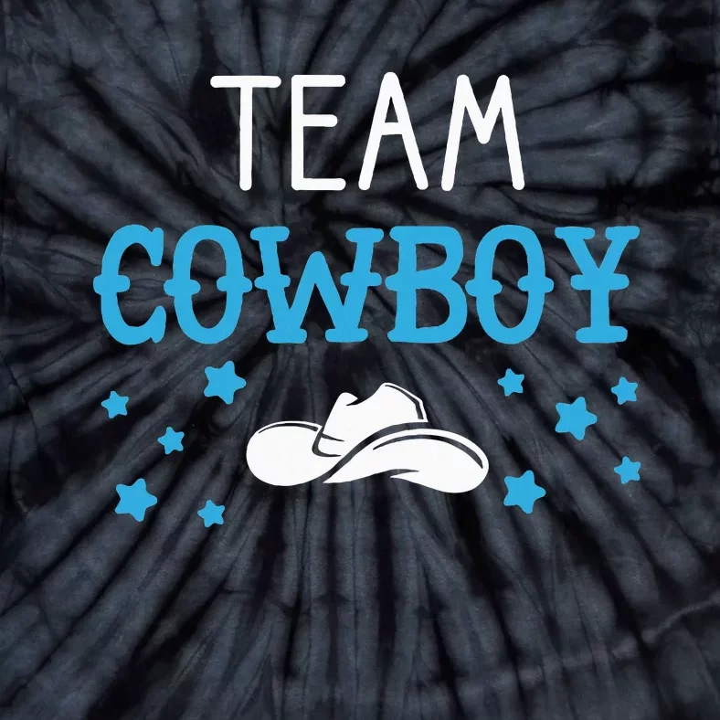 Team Cowboy Or Cowgirl Announcement Baby Shower Tie-Dye T-Shirt