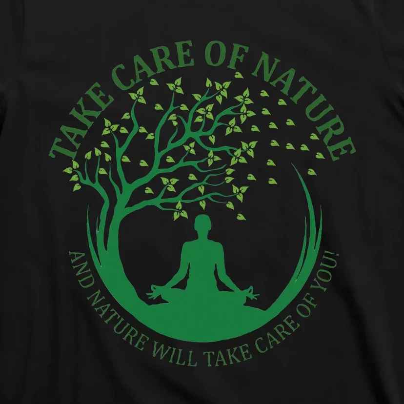 Take Care Of Nature David Attenborough Save Earth Yoga T-Shirt