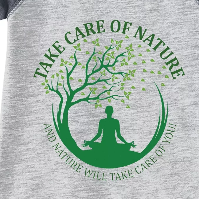 Take Care Of Nature David Attenborough Save Earth Yoga Infant Baby Jersey Bodysuit