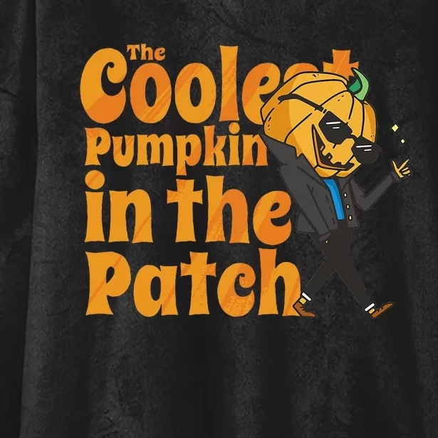 The Coolest Pumpkin In The Patch Pumpkin Halloween Hooded Wearable Blanket