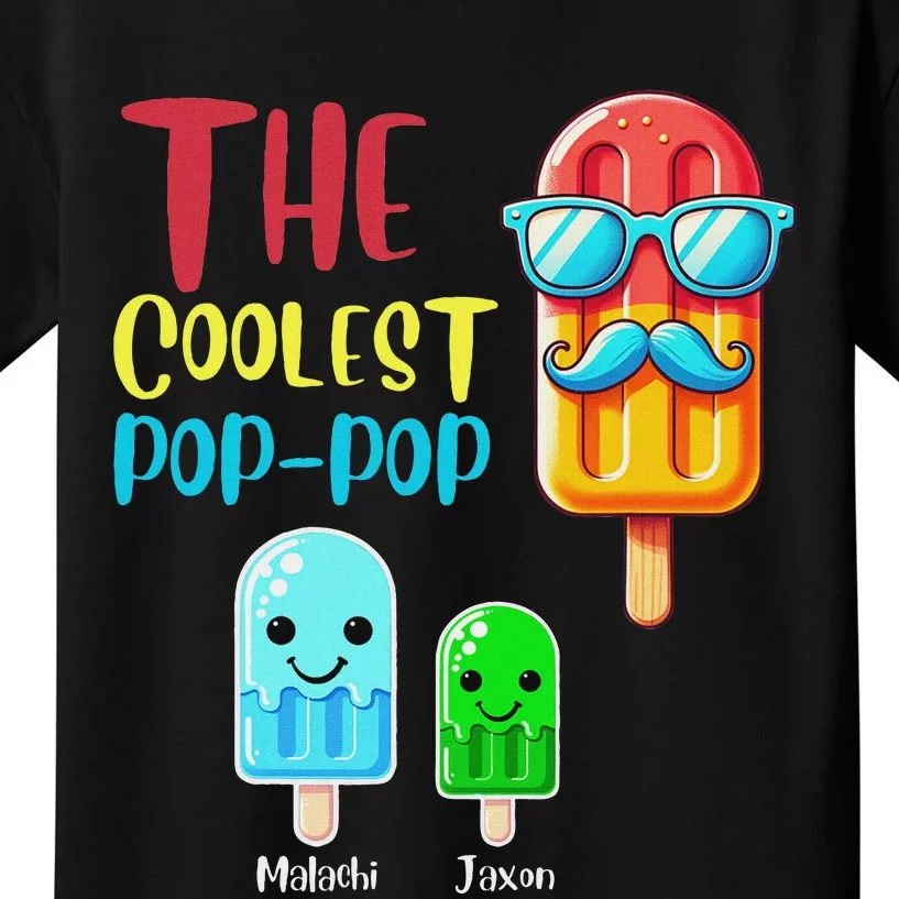 The Coolest Pop Pop Ice Treat Design Kids T-Shirt