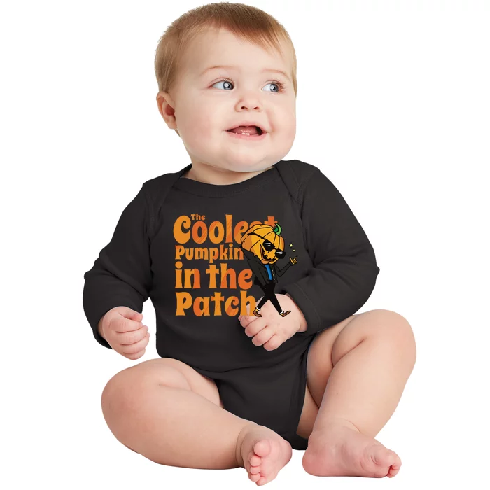 The Coolest Pumpkin In The Patch Kids Boy Pumpkin Halloween Baby Long Sleeve Bodysuit