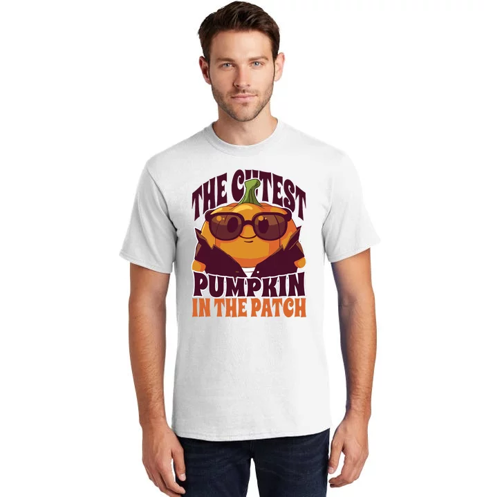 The Cutest Pumpkin In The Patch Kids Boy Pumpkin Halloween Tall T-Shirt