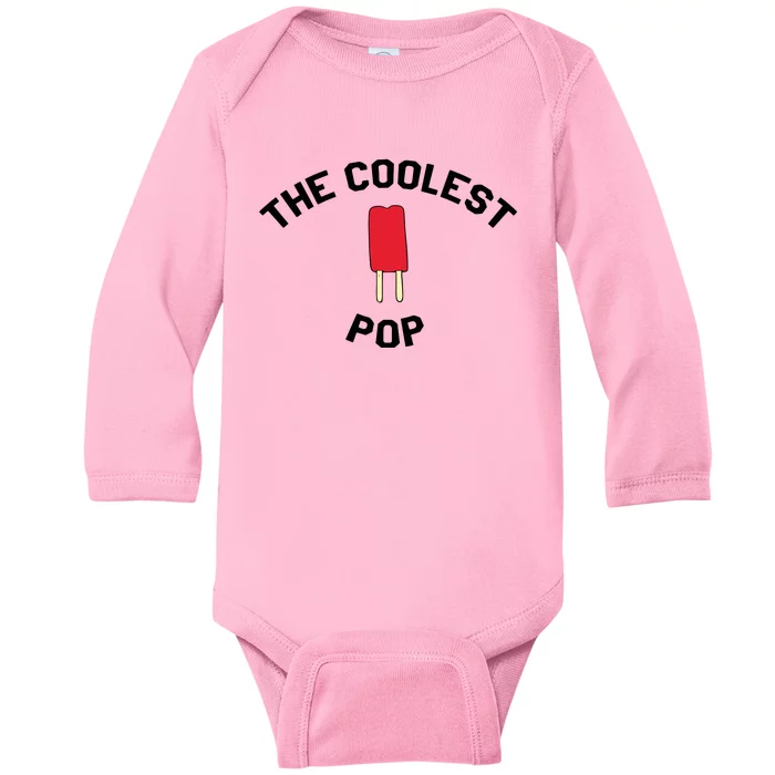 The Coolest Pop Funny Humor Joke Baby Long Sleeve Bodysuit