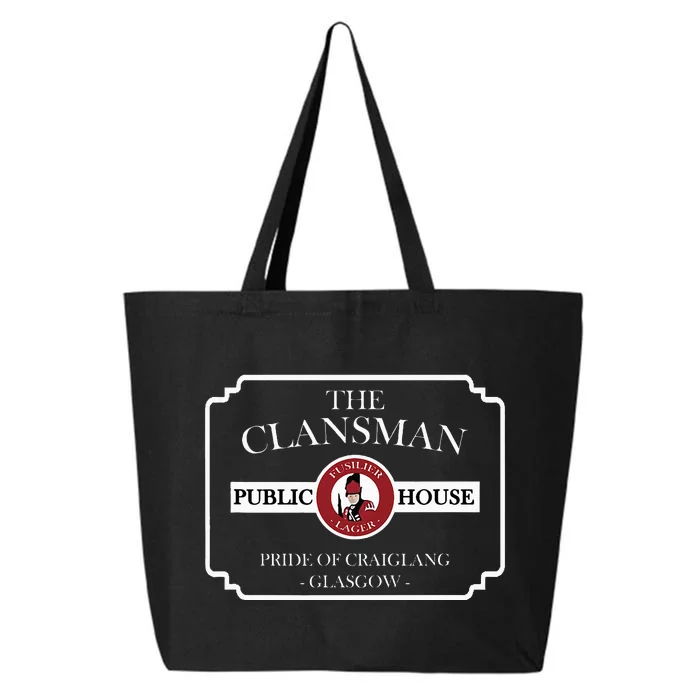 The Clansman Public House Funny Scottish 25L Jumbo Tote