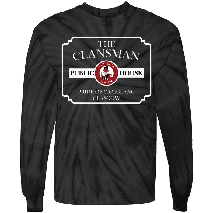 The Clansman Public House Funny Scottish Tie-Dye Long Sleeve Shirt