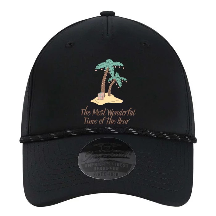 Tropical Christmas Palm Tree Most Wonderful Time Of The Year Great Gift Performance The Dyno Cap