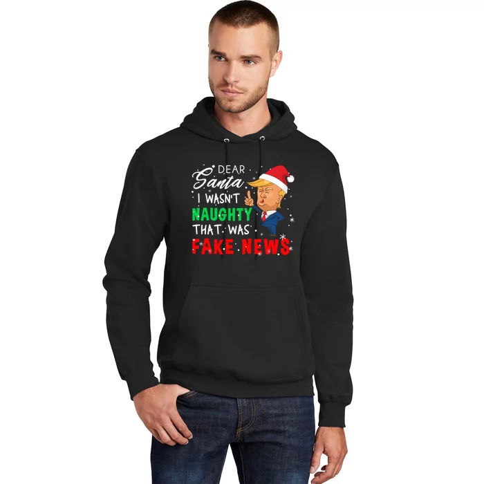 Trump Christmas Pajamas Shirt - Dear Santa Shirt Fake News Hoodie