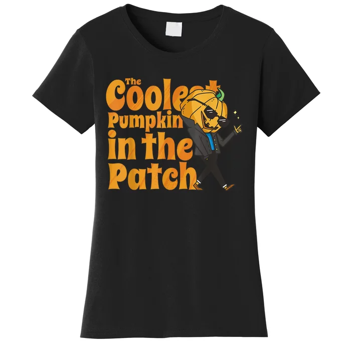 The Coolest Pumpkin In The Patch Kids Pumpkin Halloween Women's T-Shirt