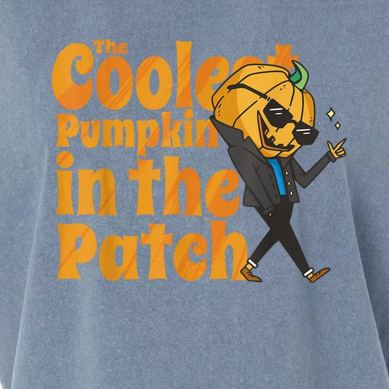 The Coolest Pumpkin In The Patch Kids Pumpkin Halloween Garment-Dyed Women's Muscle Tee