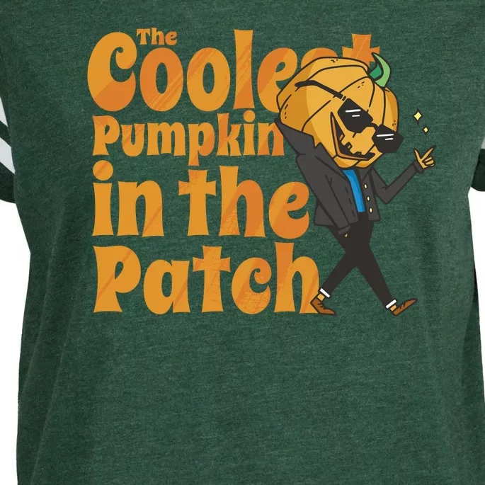 The Coolest Pumpkin In The Patch Enza Ladies Jersey Football T-Shirt