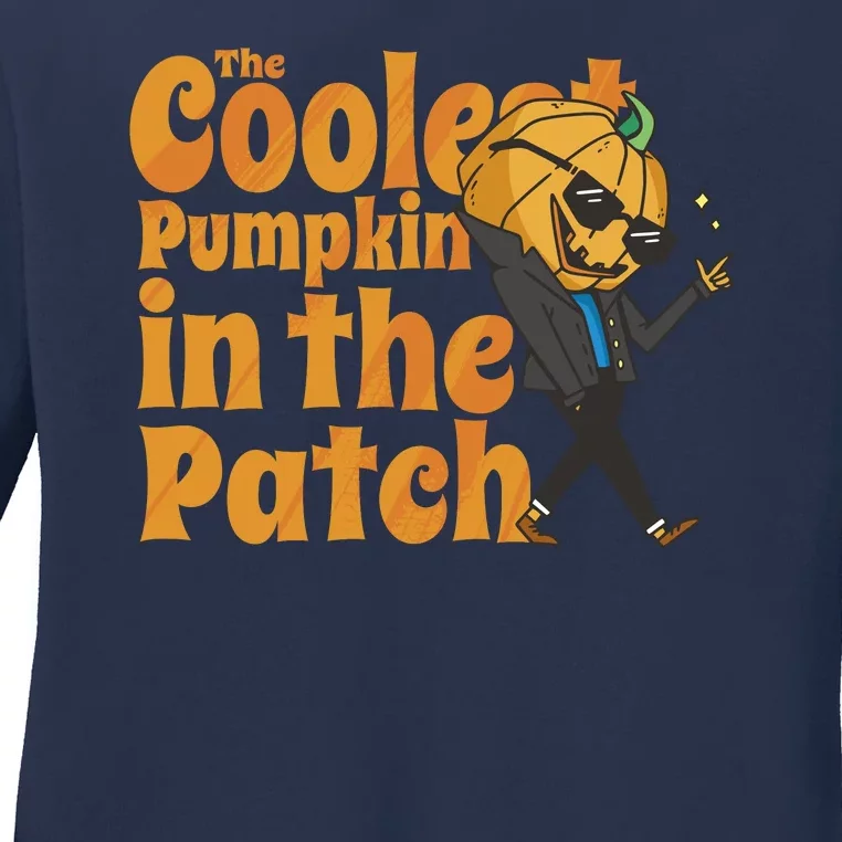 The Coolest Pumpkin In The Patch Ladies Long Sleeve Shirt