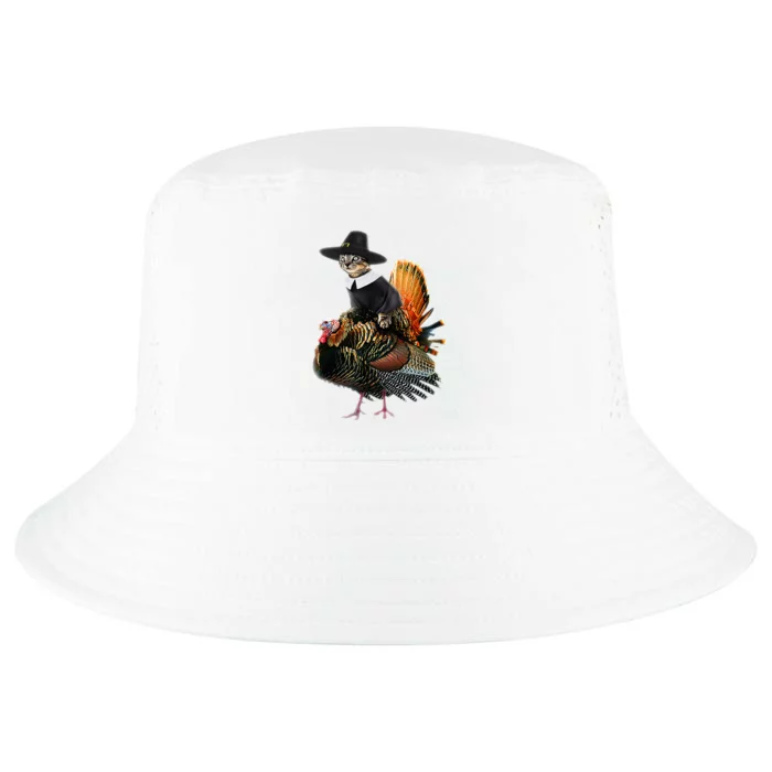 Thanksgiving Cat Pilgrim Costume Cool Comfort Performance Bucket Hat