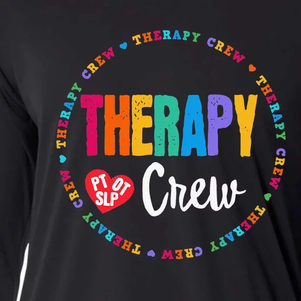 Therapy Crew PT OT SLP Occupational Therapist Week Team Cooling Performance Long Sleeve Crew