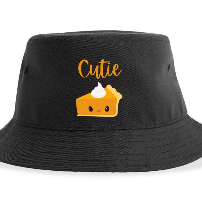 Thanksgiving Cutie Pie Pumpkin Pie Sustainable Bucket Hat