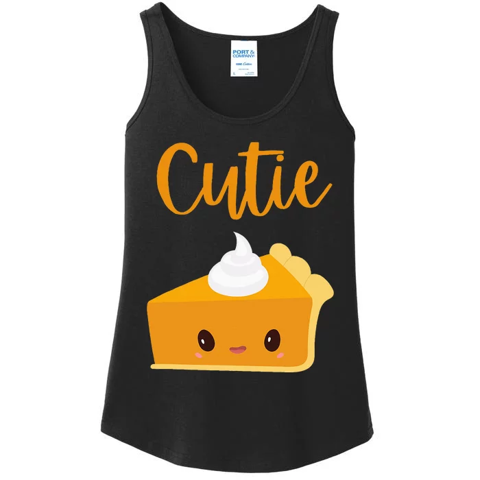 Thanksgiving Cutie Pie Pumpkin Pie Ladies Essential Tank