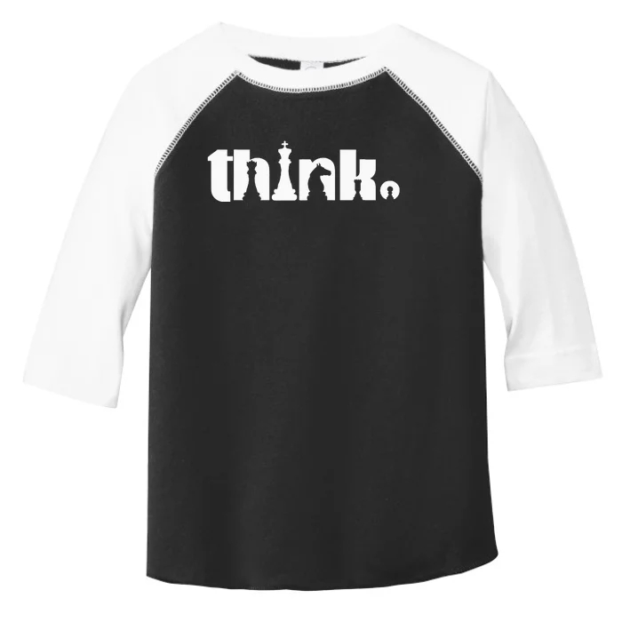 Think Chess Player Chess Game Toddler Fine Jersey T-Shirt