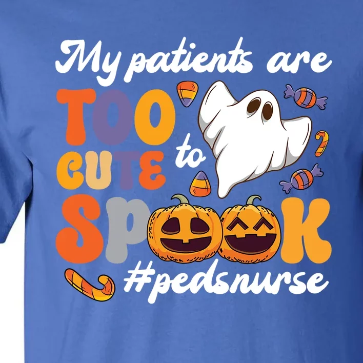 Too Cute Peds Nurse Spooky Pediatric Nurse Halloween Gift Tall T-Shirt