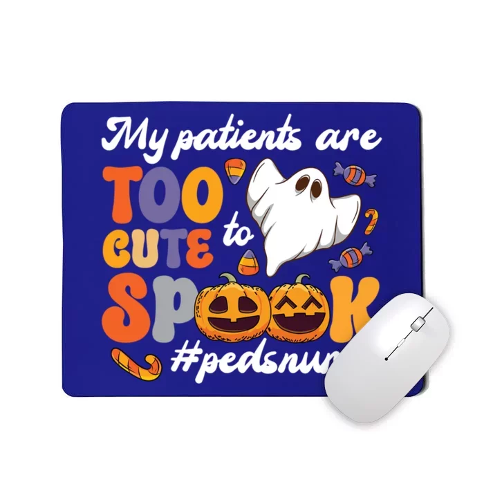 Too Cute Peds Nurse Spooky Pediatric Nurse Halloween Gift Mousepad