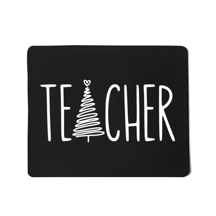 Teacher Christmas Pajamas Mousepad