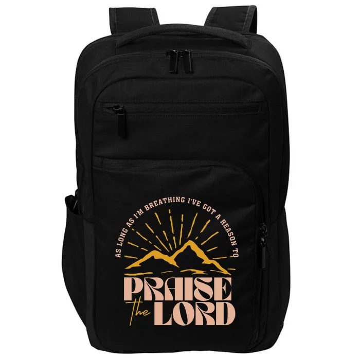 Trendy Christian Praise The Lord Bible Verse Design Impact Tech Backpack