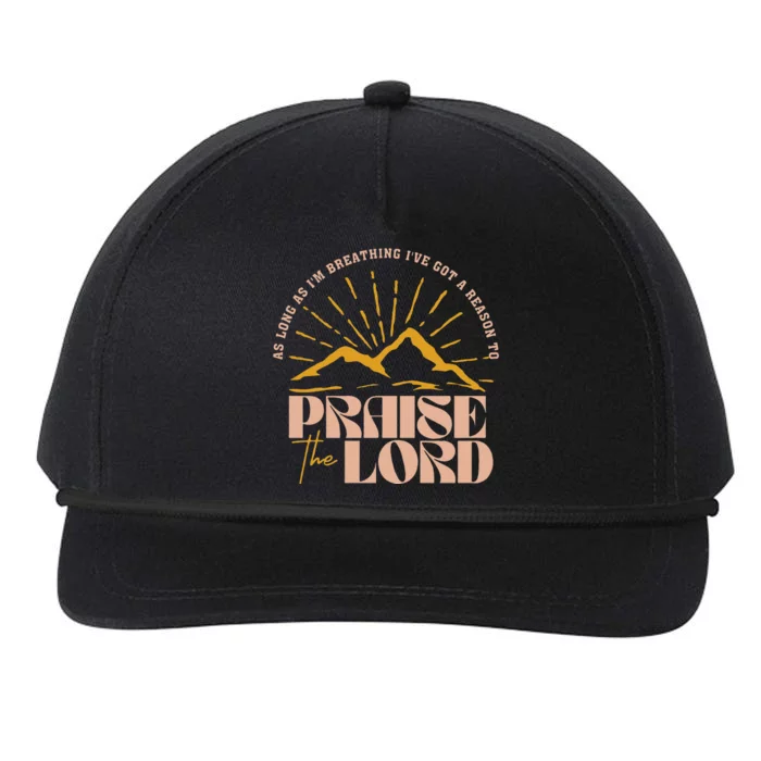 Trendy Christian Praise The Lord Bible Verse Design Snapback Five-Panel Rope Hat