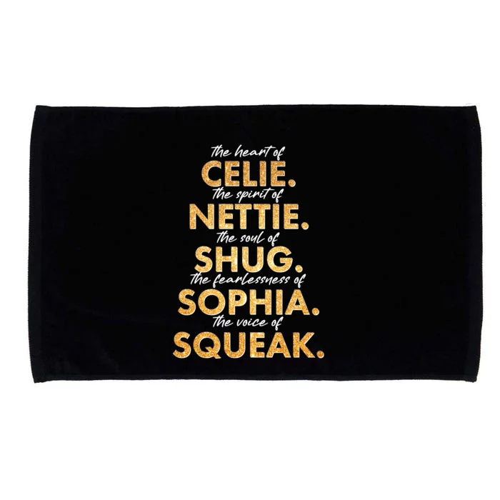 Celie Nettie Shug Sophia Squeak Microfiber Hand Towel