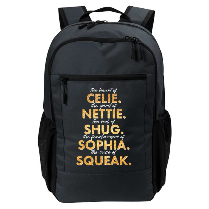 Celie Nettie Shug Sophia Squeak Daily Commute Backpack