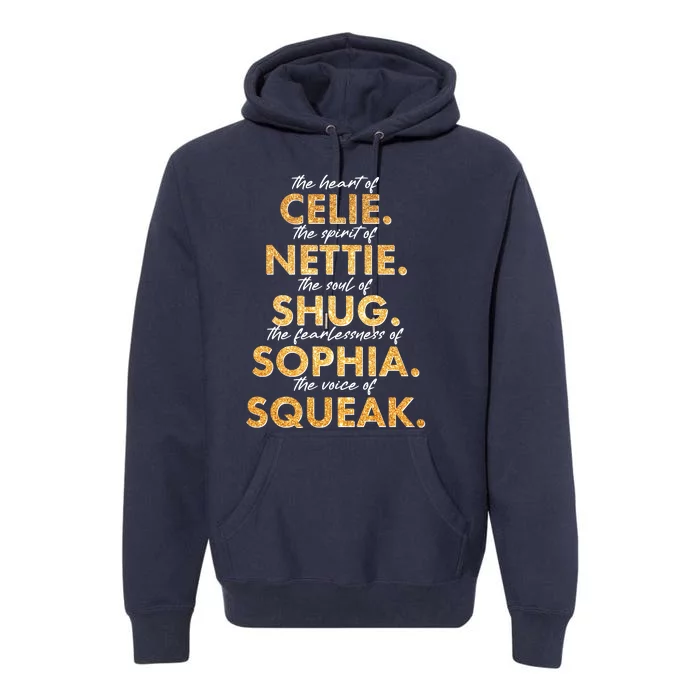 Celie Nettie Shug Sophia Squeak Premium Hoodie