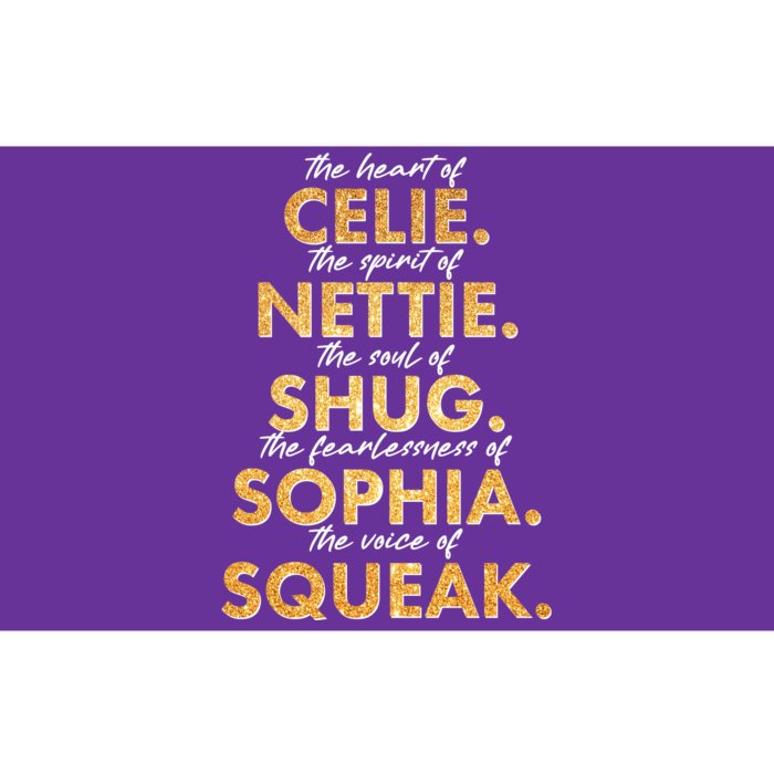 Celie Nettie Shug Sophia Squeak Bumper Sticker