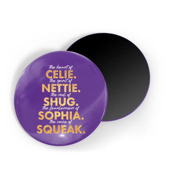 Celie Nettie Shug Sophia Squeak Magnet