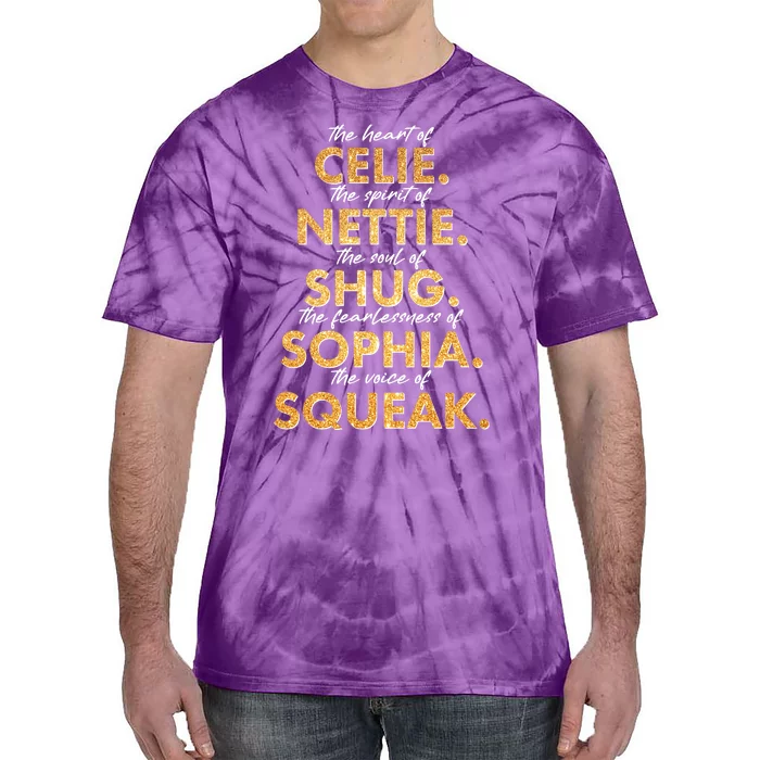 Celie Nettie Shug Sophia Squeak Tie-Dye T-Shirt