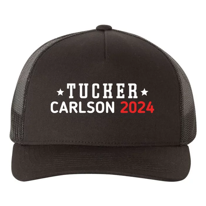 Tucker Carlson Political 2024 Election President Yupoong Adult 5-Panel Trucker Hat