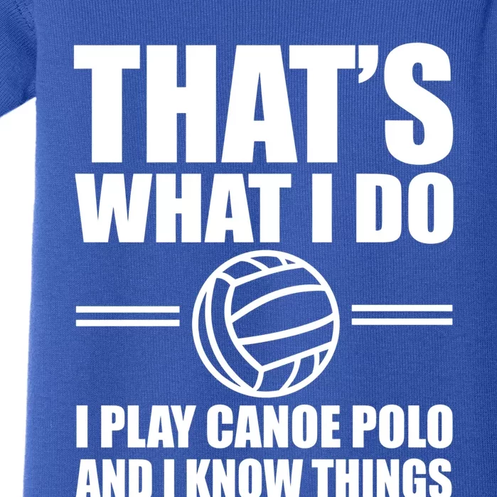 Team Canoe Polo Outfit Love Water Sports Gift Baby Bodysuit