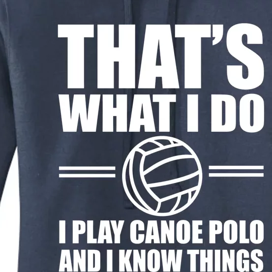 Team Canoe Polo Outfit Love Water Sports Gift Women's Pullover Hoodie