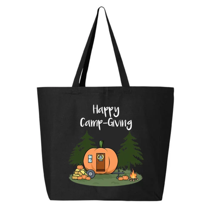 Thanksgiving Camping Pumpkin Pie Turkey Campfire Tent 25L Jumbo Tote