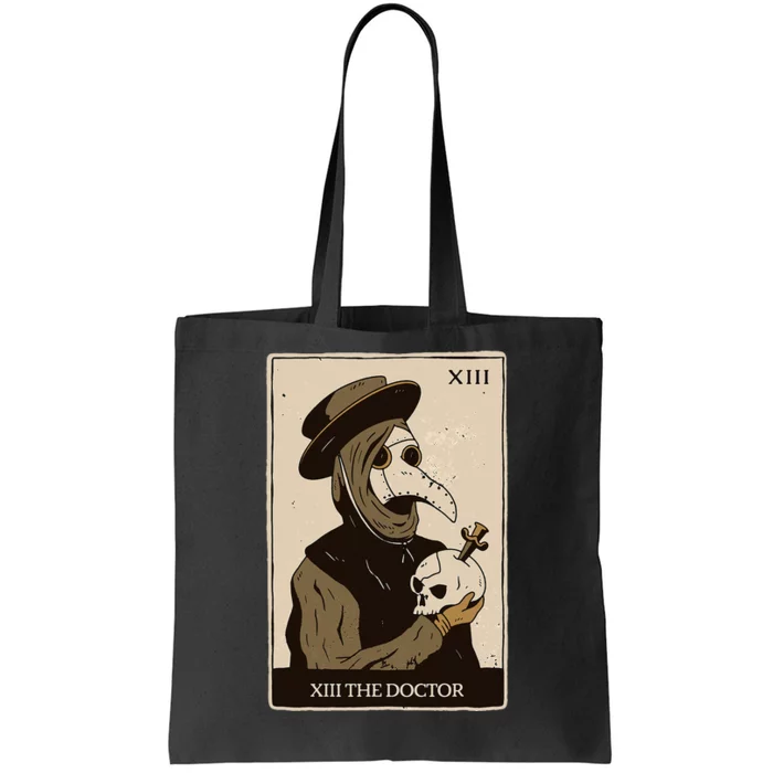 Tarot Card Plague Medical Doctor Magic Occult Tote Bag