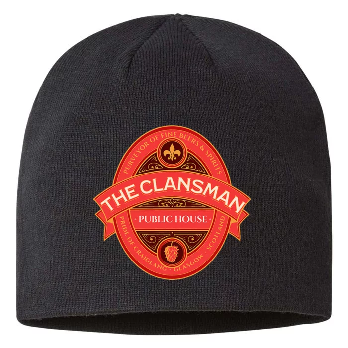 The Clansman Public House Funny Scottish 8 1/2in Sustainable Knit Beanie