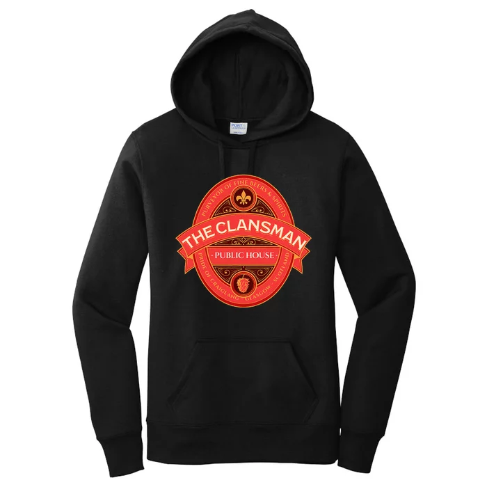 The Clansman Public House Funny Scottish Women's Pullover Hoodie