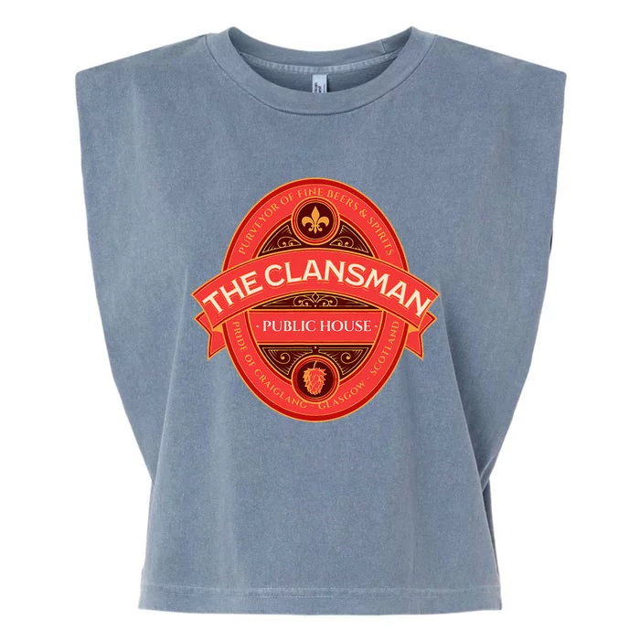 The Clansman Public House Funny Scottish Garment-Dyed Women's Muscle Tee