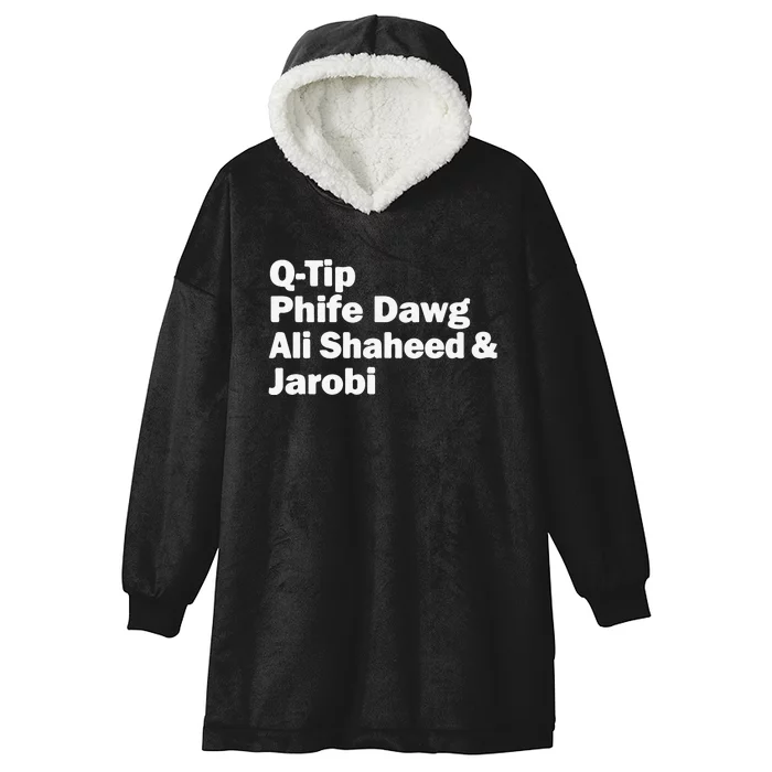 TRIBE CALLED QUEST NAMES Hooded Wearable Blanket