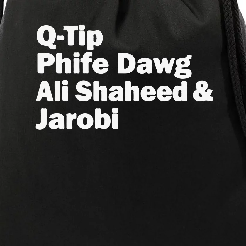 TRIBE CALLED QUEST NAMES Drawstring Bag