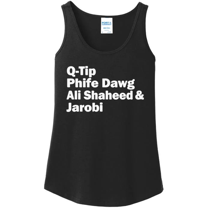 TRIBE CALLED QUEST NAMES Ladies Essential Tank