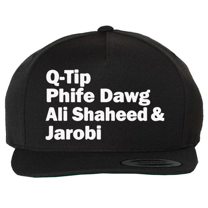 TRIBE CALLED QUEST NAMES Wool Snapback Cap