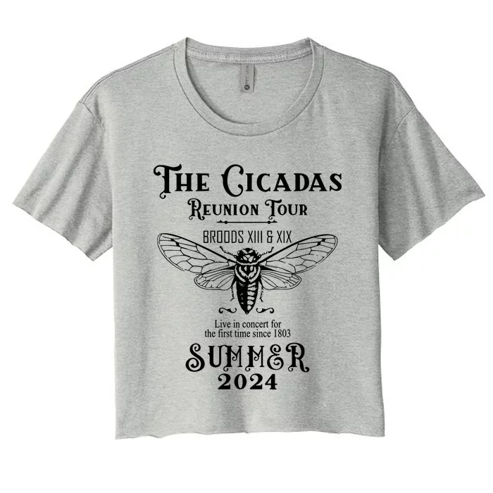 The Cicadas Reunion Summer 2024 Women's Crop Top Tee