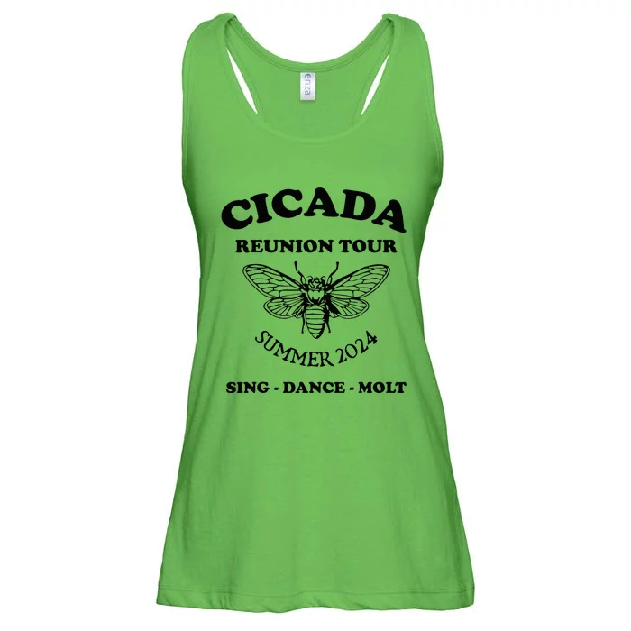 The Cicada Reunion U.S 2024 Cicada Concert Fest Lover Ladies Essential Flowy Tank