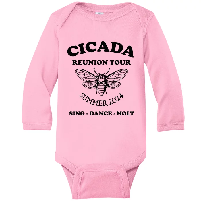 The Cicada Reunion U.S 2024 Cicada Concert Fest Lover Baby Long Sleeve Bodysuit